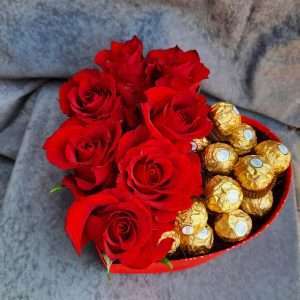 Crvene ruže i ferrero